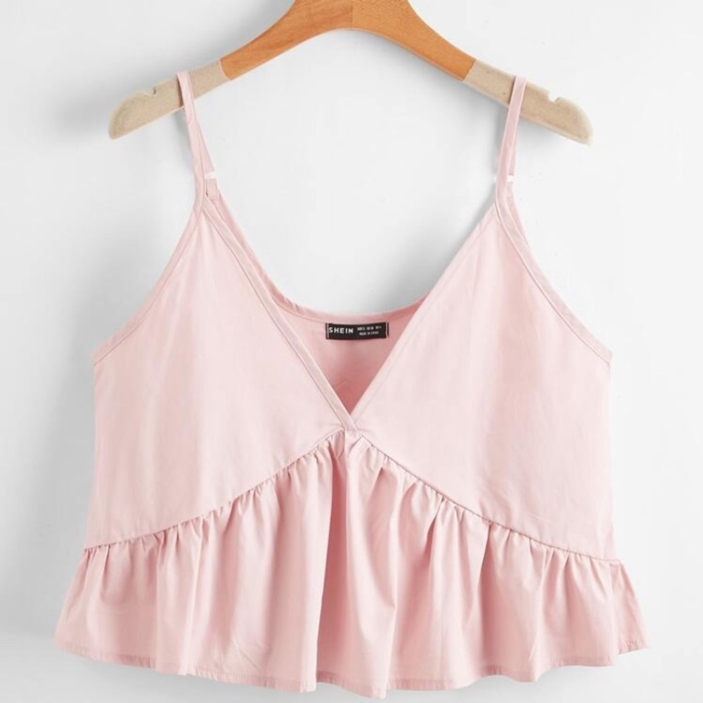 Shein ruffle cami top